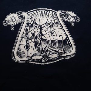Ride the Sky Silver graphic fitted tee